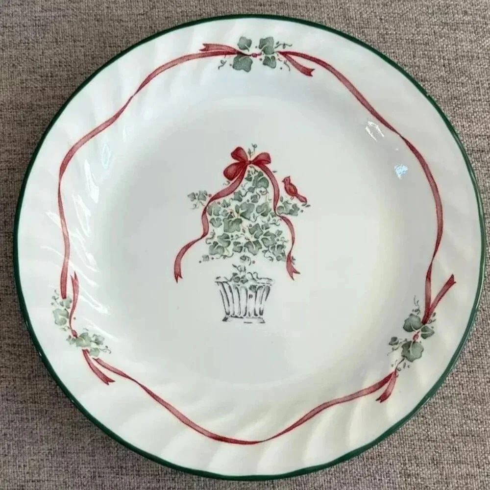 Corelle by Corning 7" Bread Plates - Callaway Holiday Collection Made in US